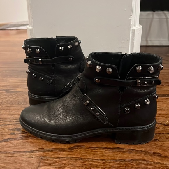 Go West Studded Leather Ankle Boots - Picture 2 of 9